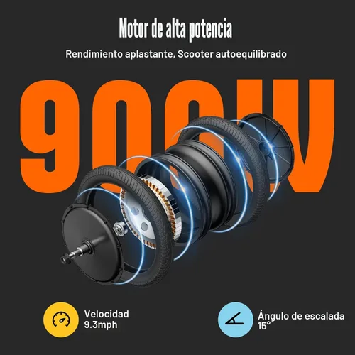 Vista 5 de INMOTION E20 Monociclo Eléctrico Hoverboard para Principiantes – Rueda de 14", Motor de 500W, Alcance de 10 Millas, 12.5mph, Certificado UL2272
