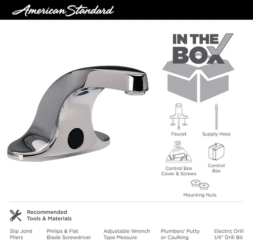 Vista 3 de American Standard 6055.205.002. Llave de baño de 0,5 GPM de Innsbrook Electronic. Cromada