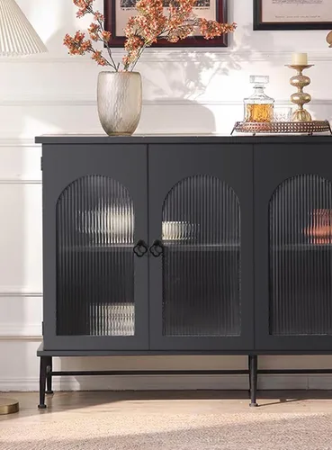 Vista 7 de Pomos de Armario Pomos de Gabinete Tiradores de Cajón, Pomos de Aleación de Zinc Negro para Tocador, Pomos de Armario para Cocina, Baño (Estilo F-2)
