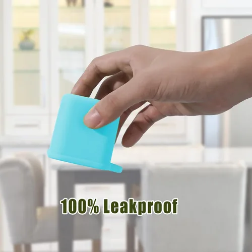 Vista 3 de 2 recipientes de inmersión compatibles con recipientes de aderezo de ensalada de 4 onzas para llevar Silicone Container for Most Bento Lunch Box