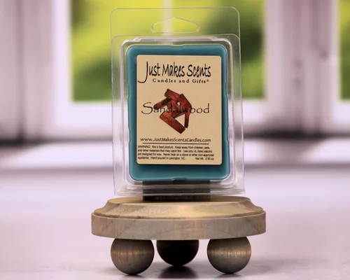 Vista 2 de Just Makes Scents Paquete de 2 - Cera perfumada de sándalo para derretir