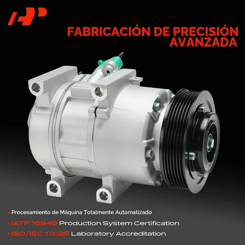 Vista 3 de Compresor de aire acondicionado A-Premium con embrague