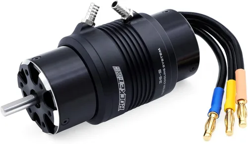 Vista 10 de Surpass Hobby 2968 3800KV Motor sin escobillas Diseño de 4 polos con chaqueta de refrigeración por agua para barco RC (3800KV)