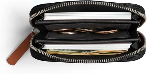 Vista 2 de Bellroy Folio Mini - (calma, moneda), Negro -, Cartera RFID