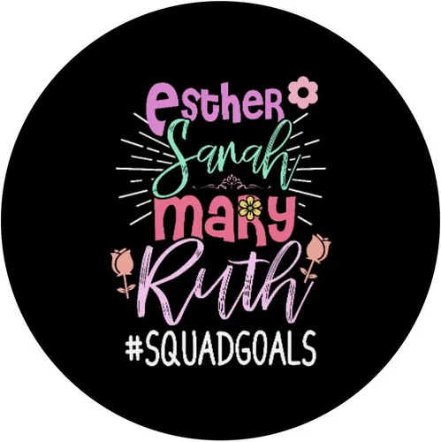 Vista 3 de Christian Bible Gift Esther Sarah Mary Ruth # Squadgoal Squad PopSockets Grip and Stand for Phones and Tablets
