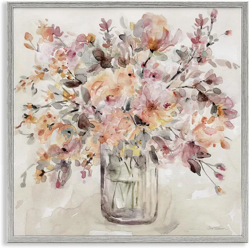 Vista 11 de Spring Floral Dollops' Framed Giclee Art