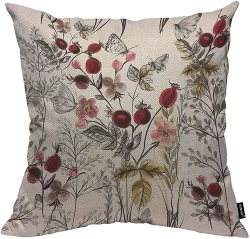 Vista 22 de HOSNYE Funda de almohada decorativa de árboles de abeto y pino 16x16, árboles verdes saludables en un cojín de almohada de abeto antiguo, funda
