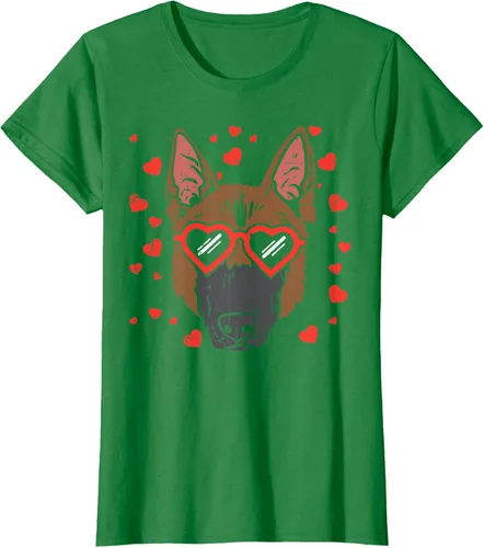 Vista 33 de Camiseta de regalo para perro con cara de pastor alemán, Negro, S