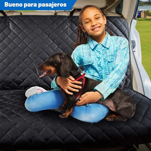 Vista 4 de Viewpets- Protector de asiento de auto. Funda de asiento de auto para mascotas, impermeable, resistente y antideslizante, para perros