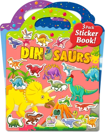 Vista 26 de Benresive - Libros de calcomanías reutilizables para niños de 2-4, libros de calcomanías para niños pequeños 1-3 y 2-4, juguetes de viaje Animal