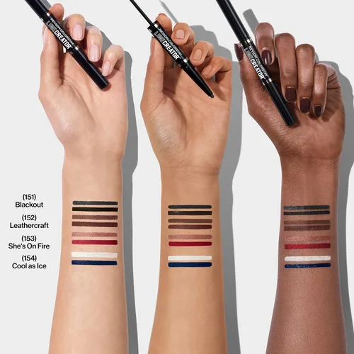 Vista 7 de REVLON Delineador líquido y lápiz Kohl ahumado, maquillaje de ojos ColorStay Line Creator, impermeable y resistente a la transferencia, opaca, 0.004