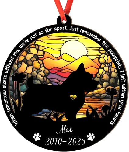 Vista 103 de Adorno personalizado para atrapasoles de sabueso afgano, adorno de Navidad de sabueso afgano – Regalo para perro amante, sabueso afgano