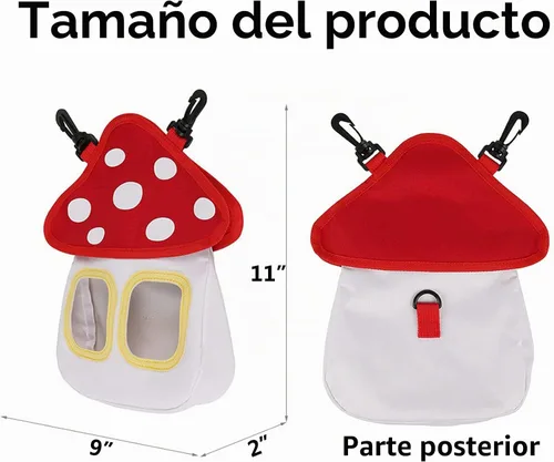 Vista 2 de Comedero de heno de conejo, bolsa colgante de heno para conejos, conejillos de indias, chinchillas, hámster