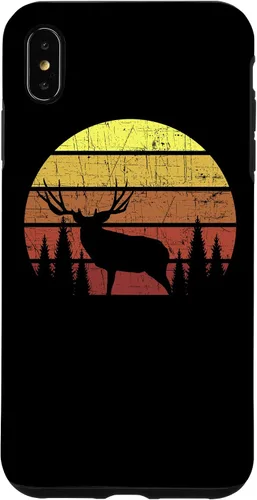 Vista 7 de iPhone 12 Mini Mule Caza de ciervos - Retro Sunset Hunter Outdoorsmen Estuche de regalo