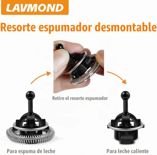 Vista 4 de Batidores compatibles con Nespresso Aeroccino 3/4/Plus de repuesto para espumador de leche, paquete de 2