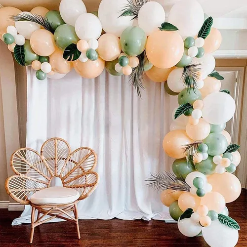 Vista 12 de Kit de arco de globos redondos, marco de telón de fondo circular de fibra para decoración de bodas, fiestas, baby shower, fondo de fotos.
