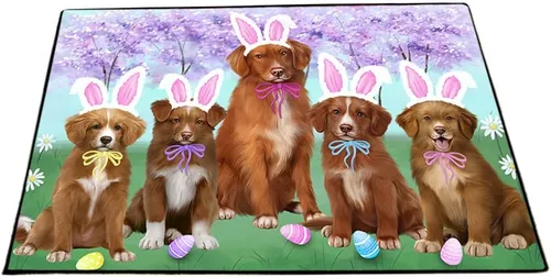 Vista 8 de Doggie of the Day Nova Scotia Duck Tolling Retriever Dogs Floor Mat - 4th of July Independence Day - Best Dog Doormat - Protector Decor - Unique