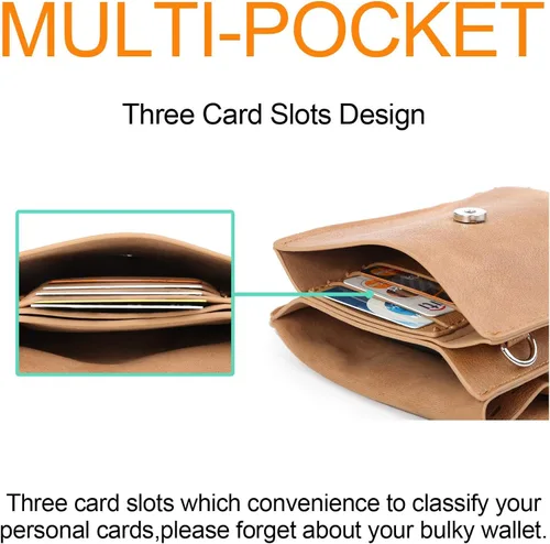 Vista 5 de seOSTO Bolso cruzado pequeño para mujer, cartera con borlas para teléfono celular