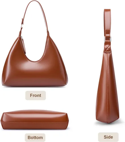 Vista 6 de MELOLILA Bolso hobo pequeño para mujer, bolso de media luna, bolso de hombro mediano para mujer, bolso de media luna 2023