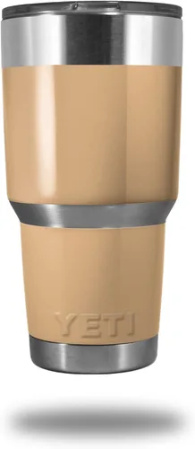 Vista 15 de Calcomanía de piel para vaso Yeti Rambler de 30 onzas, colección Sólidos, naranja quemado (vaso no incluido)