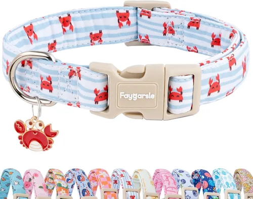 Vista 14 de Faygarsle - Collar floral para perras, diseño de primavera de verano rosa y amarillo, para perros pequeños, medianos y grandes, XS Flor Amarilla