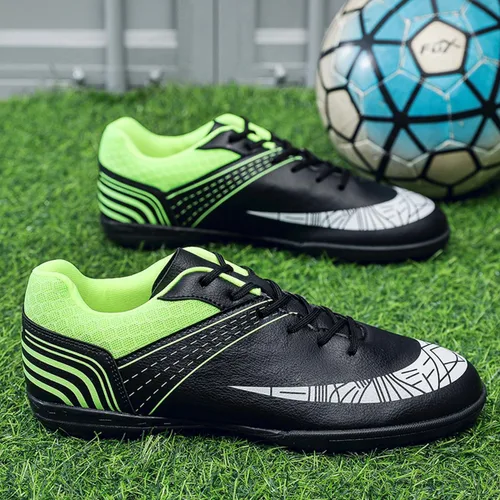 Vista 2 de Josaju Zapatos deportivos de fútbol para hombre y mujer, para deportes al aire libre, interiores, correr, caminar, zapatos de fútbol