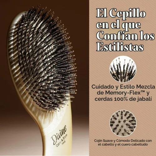 Vista 4 de Olivia Garden Divine Revolutionary - Cepillo para el cabello con diseño ergonómico