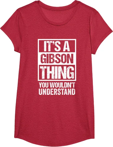 Vista 47 de It's A Gibson Thing You would Not Understand - Camiseta con nombre familiar, Negro, S