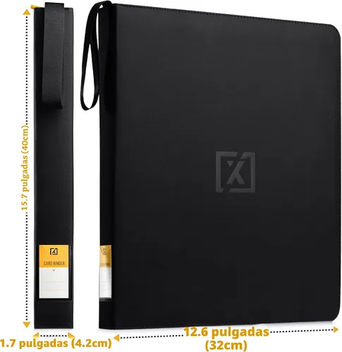 Vista 6 de X PRO Carpeta de tarjetas de carga superior, compatible con fundas de tarjetas de carga superior, se adapta a 252 20 cargadores premium incluidos