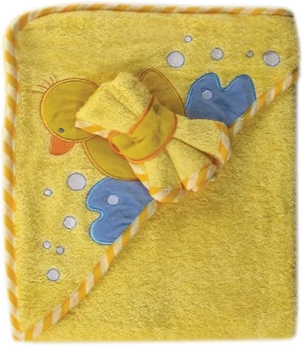 Vista 10 de Luvable Friends Toalla y toallita unisex con capucha de algodón para bebé, floral, talla única