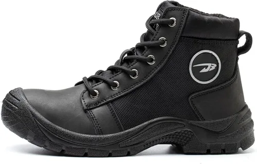 Vista 2 de XUNRUO Botas de punta de acero para hombres y mujeres, zapatos ligeros de seguridad para el trabajo, zapatos industriales y transpirables