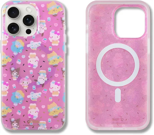 Vista 25 de Sonix x Barbie Funda para iPhone 15 Pro Compatible con MagSafe Probada para caídas de 10 pies Golden Hour