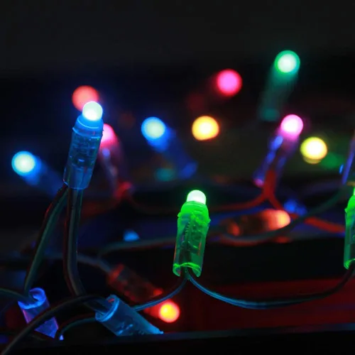 Vista 5 de ALITOVE WS2811 - Tira de luces LED de píxeles de 12 V, control de aplicación Bluetooth, 23 pies, 100 LED direccionables de color de ensueño, píxeles