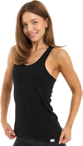 Vista 18 de 100% Merino Wool Tank Top Women - Active Sleeveless Undershirt Base Layer Denim Cuello Alto