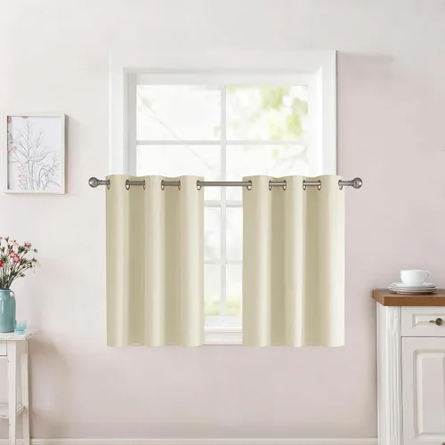 Vista 148 de RYB HOME - Cortinas para armario de 36 pulgadas, cortinas para oscurecer la habitación con ojales resistentes a la oxidación, cortinas de Aqua