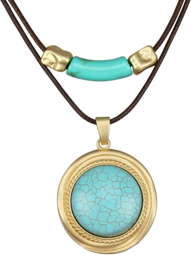 Vista 19 de Collares bohemios para mujer, colgante largo de madera, collar vintage, collar de cadena de suéter, joyería hecha a mano Collar de cuentas