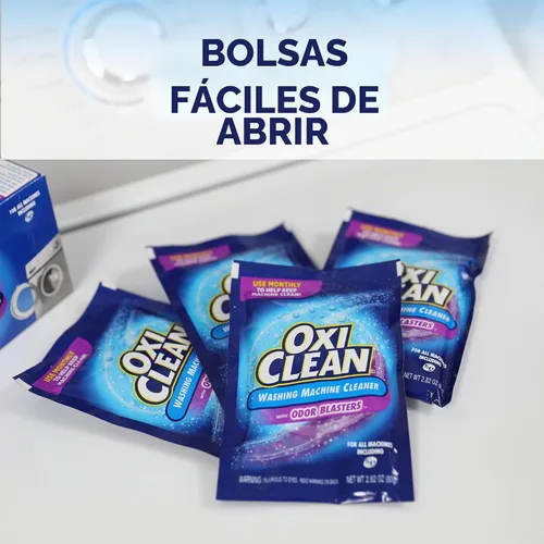 Vista 3 de OxiClean - Limpiador de lavadora con olor, 4