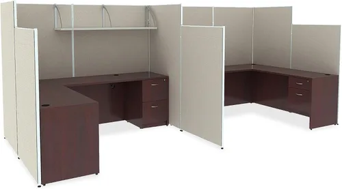 Vista 2 de Lorell LLR90258 - Paneles de tela gris Lorell