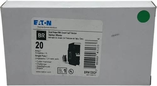 Vista 3 de Eaton BRN120GF Br Gfci, 5ma, 1 polo, 10kaic, 20a, Pigta