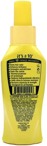 Vista 2 de It's a 10 Haircare Miracle Leave-In para rubias, 4 onzas líquidas