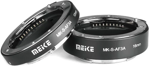 Vista 4 de Meike S-AF3A Auto Focus Macro Extension Tube Set for Sony E/FE Mount Camera Mk-s-af3a
