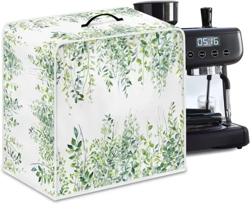 Vista 51 de DISNIMO Cubierta antipolvo para cafetera de mariposa azul, fundas para máquina de hacer café de cocina con mango superior, cubierta
