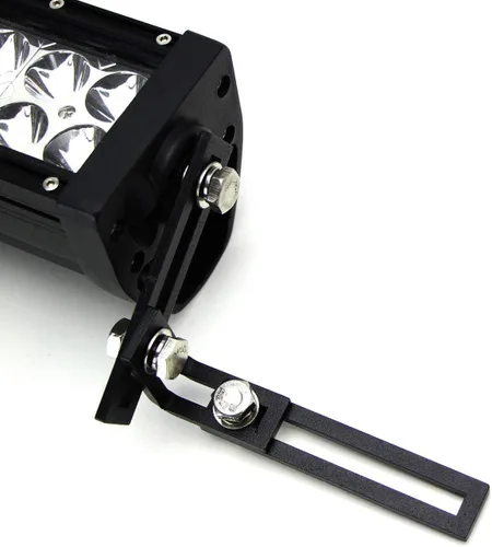 Vista 9 de iJDMTOY Compatible con la mayoría de barras de luz LED de 20, 25, 30, 40 pulgadas o luces LED de cápsula, soporte universal para área de parachoques