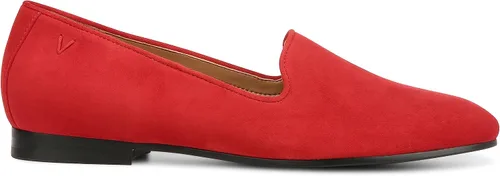 Vista 5 de Vionic Willa - Zapatos planos sin cordones para mujer, Rojo (Red Suede)