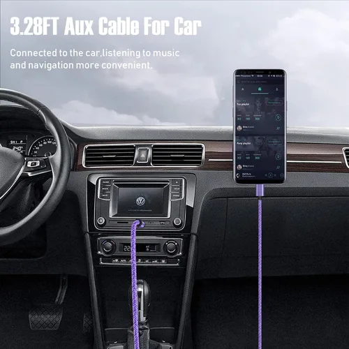 Vista 7 de Cable auxiliar tipo C USB C a 0.138 in de audio Android Cable auxiliar para Samsung Galaxy S25FE/S25 Ultra/S25 Plus/A17/A16