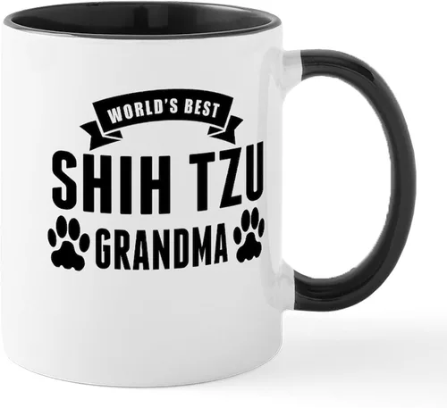 Vista 21 de CafePress Cute Shih Tzu Dog Mugs - Taza de café de cerámica de 11 oz (11.0 fl oz)