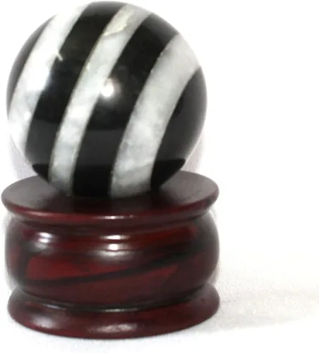 Vista 17 de Bola esférica de cristal de amatista natural Jet de 50 a 2.165 in Piedra curativa para energía positiva, meditación, reiki, equilibrio de chakras