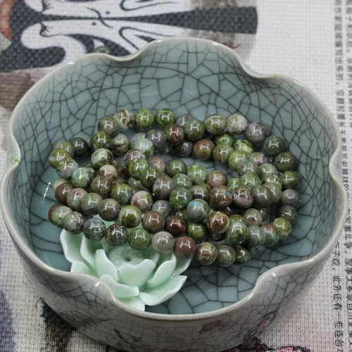 Vista 41 de Amandastone Pulsera elástica de cuentas redondas de 0.315 in con piedras preciosas naturales de 7 pulgadas