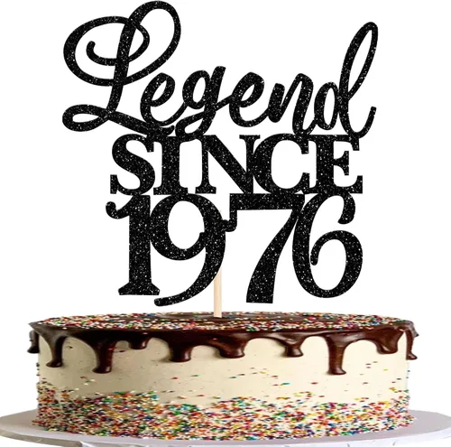 Vista 45 de Rsstarxi 1 paquete de decoración de pastel con purpurina de leyenda desde 2012 para decoración de tarta de cumpleaños 13 años para decoración