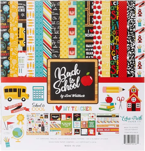 Vista 3 de Kit de colección Echo Park de 12 x 12 pulgadas - Primer día de clases